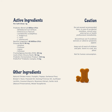 Active Ingredients, Caution notes and Other Ingredients listed for Daily Probiotics