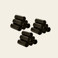 Three packs of Six rolls (18 total) of Leak proof dog waste bags in Black. Ultra-thick, tear-resistant and easy-to-use. Ideal for all breeds and locks in odors.